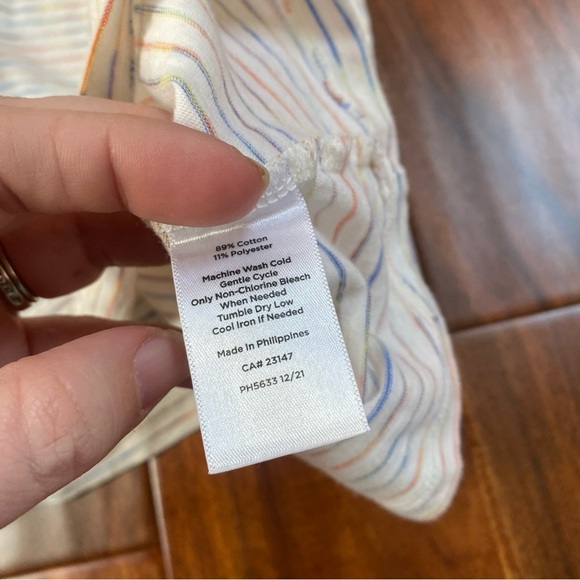 Talbots Space Dye Pocket Tee. Size Large. - Picture 6 of 8